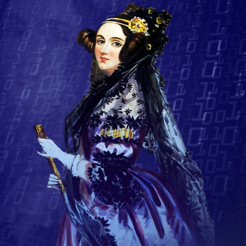 Portrait d'Ada Lovelace, pionnière de l'informatique