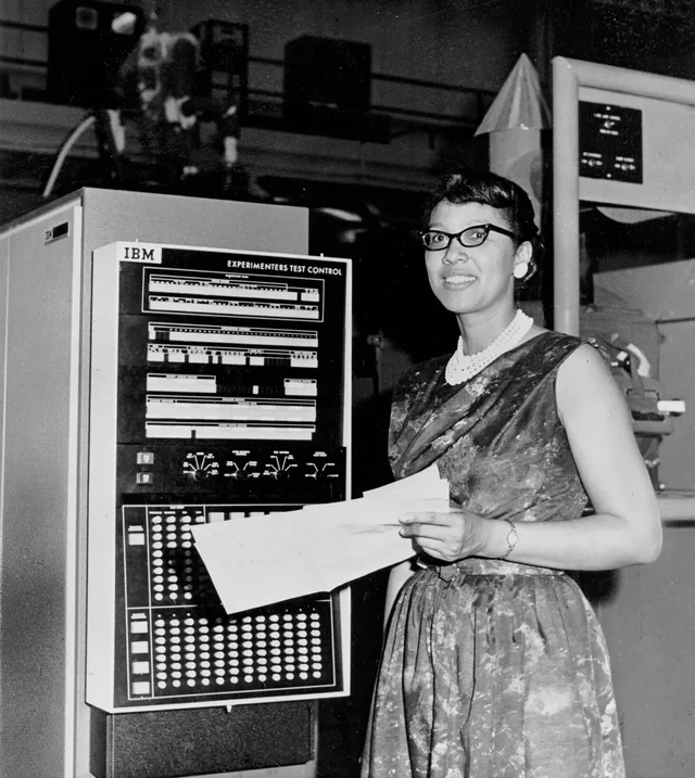 Portrait de Katherine Johnson, mathématicienne de la NASA